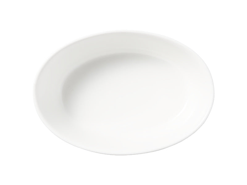 White Basics Pie Dish Oval 18cm