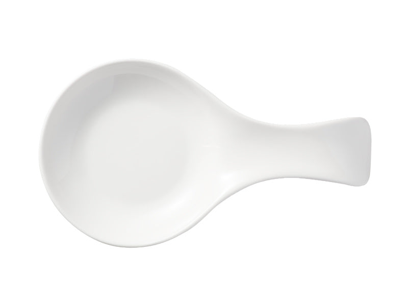 White Basics Round Spoon Rest 23cm