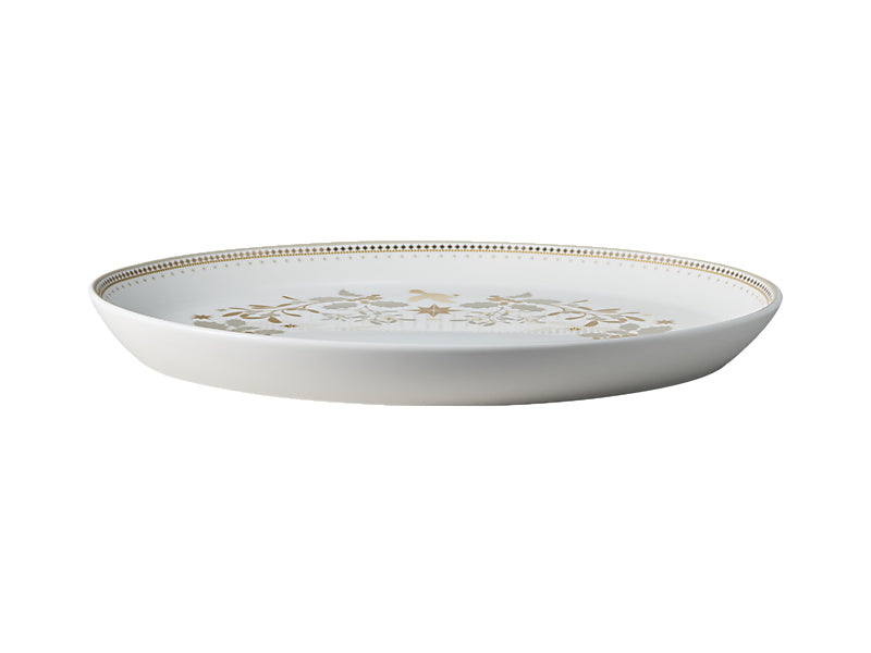 White Christmas Oval Platter Gift Boxed
