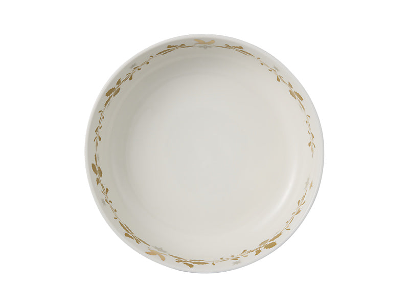 White Christmas Serving Bowl Gift Boxed
