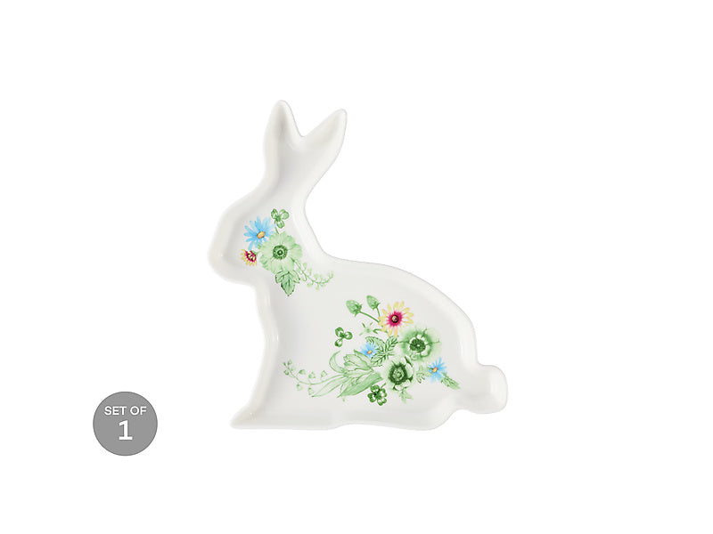 Clover & Cottontail Bunny Dish Gift Boxed