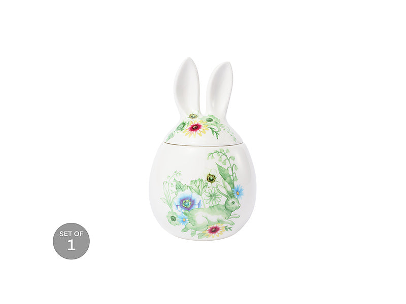 Clover & Cottontail Bunny Canister Gift Boxed