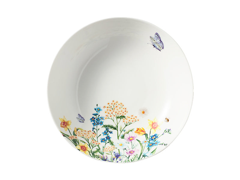 Fluttering Meadow Round Serving Bowl Gift Boxed