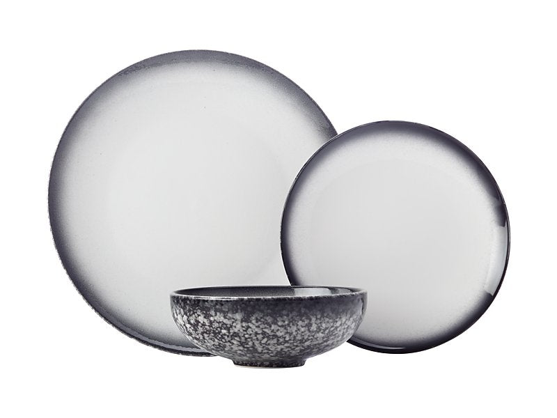 Caviar Granite Dinner Set 12pc Gift Boxed