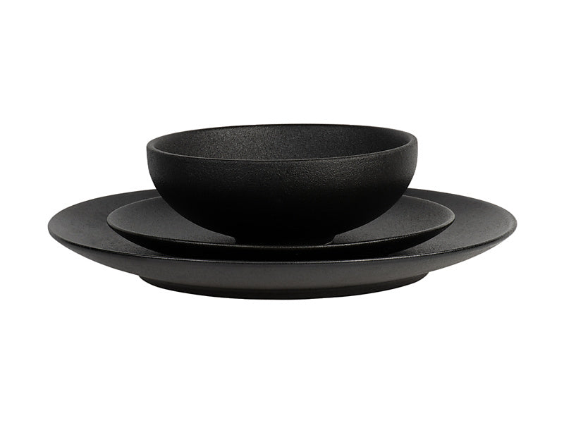 Caviar Dinner Set 12pc Black Gift Boxed