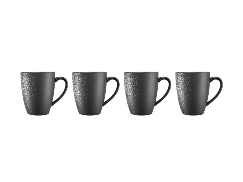 Caviar Galaxy Coupe Mug Set of 4 Gift Boxed