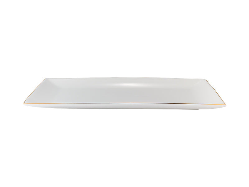 White Gold Rectangular Platter Gift Boxed