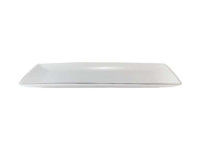White Platinum Rectangular Platter Gift Boxed