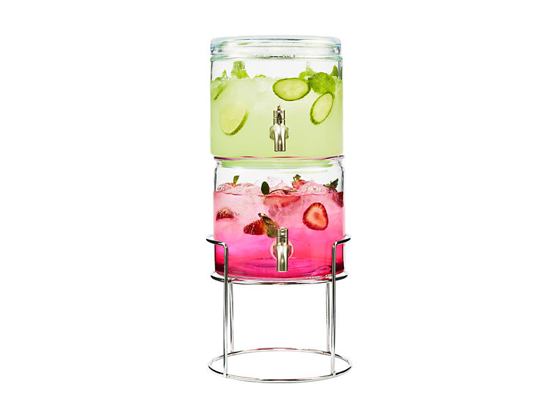 Refresh Dual Beverage Dispenser With Stand 2 X Gift Boxed