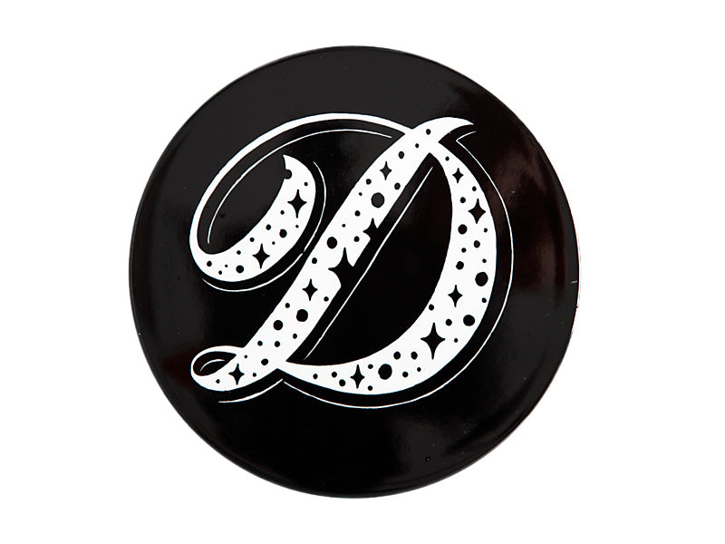 The Letterettes Ceramic Round Coaster 10.5cm "D" Gift Boxed