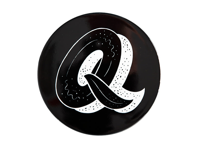 The Letterettes Ceramic Round Coaster 10.5cm "Q" Gift Boxed