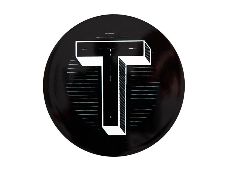 The Letterettes Ceramic Round Coaster 10.5cm "T" Gift Boxed