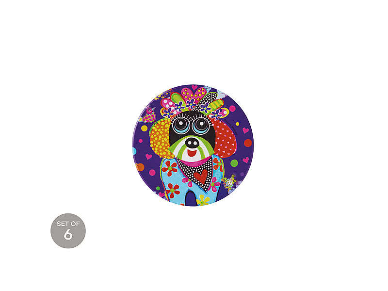 Donna Sharam Kaleidoscope Ceramic Round Coaster Bestie
