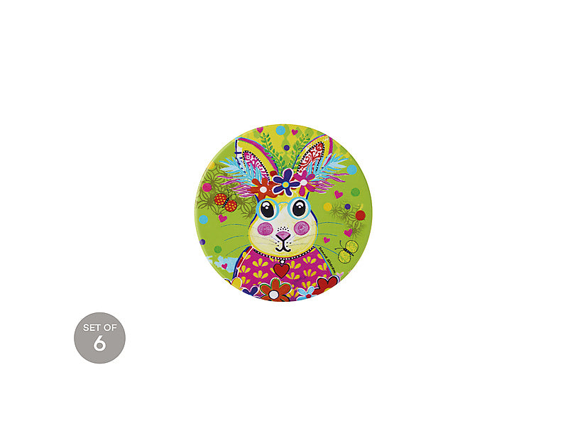 Donna Sharam Kaleidoscope Ceramic Round Coaster Roger