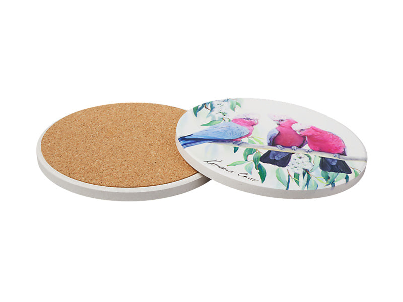 Katherine Castle Song of the South Ceramic Round Coaster Galah