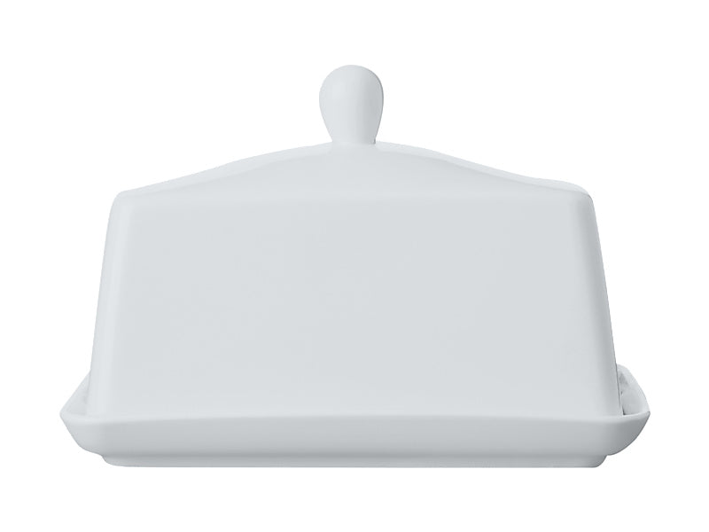 White Basics Butter Dish Gift Boxed