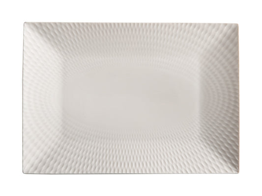 White Basics Diamonds Rectangular Platter 25x18cm Gift Boxed