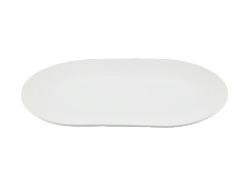 White Basics Diamonds Oblong Platter Gift Boxed