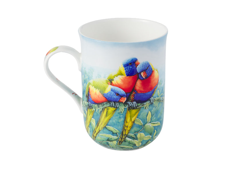Birds of Australia KC 10yr Anniversary Mug 300ML Lorikeet Gift Boxed