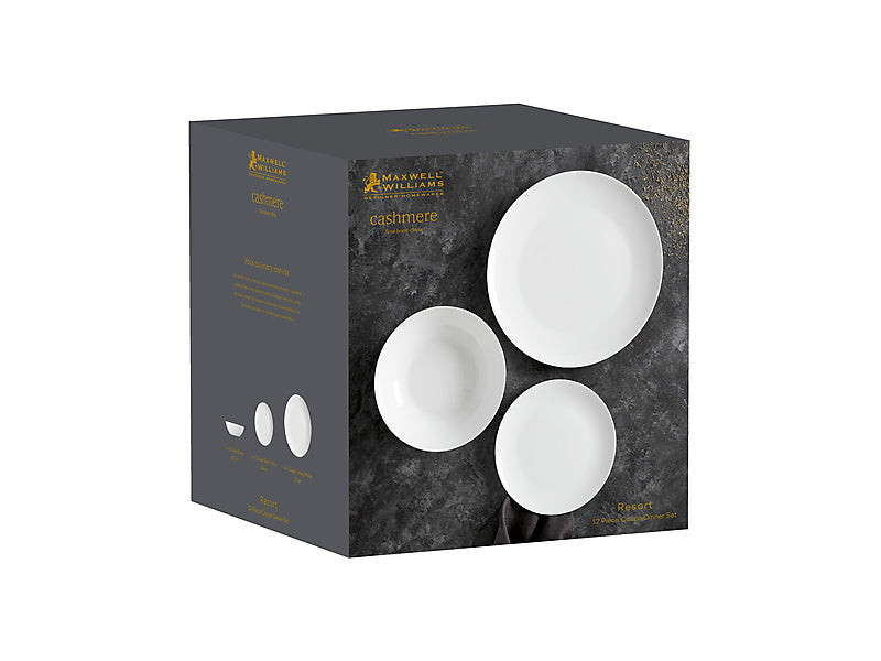 Cashmere Resort Coupe Dinner Set 12pc Gift Boxed