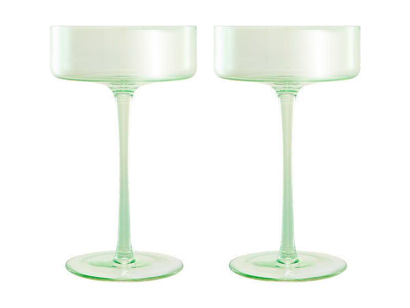 Glamour Coupe Glass Set of 2 Gift Boxed