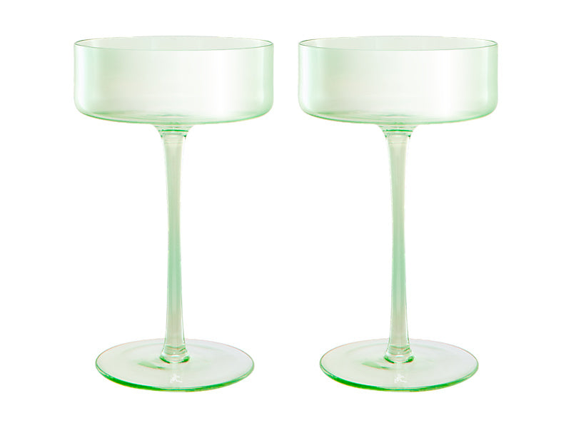 Glamour Coupe Glass Set of 2 Gift Boxed