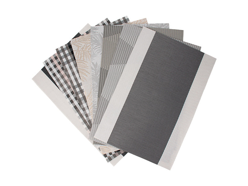 Table Accents Placemat 45x30cm White Grey