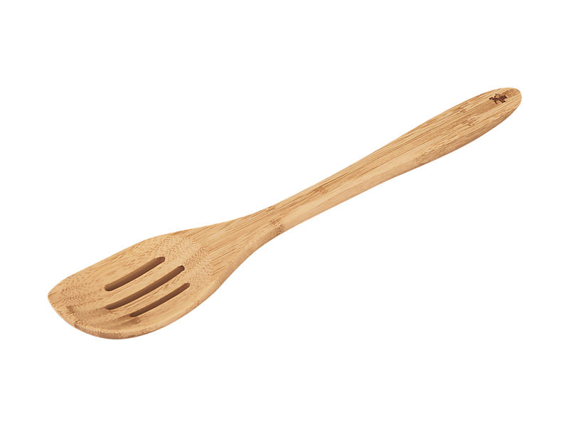 Evergreen Bamboo Slotted Peaked Spoon