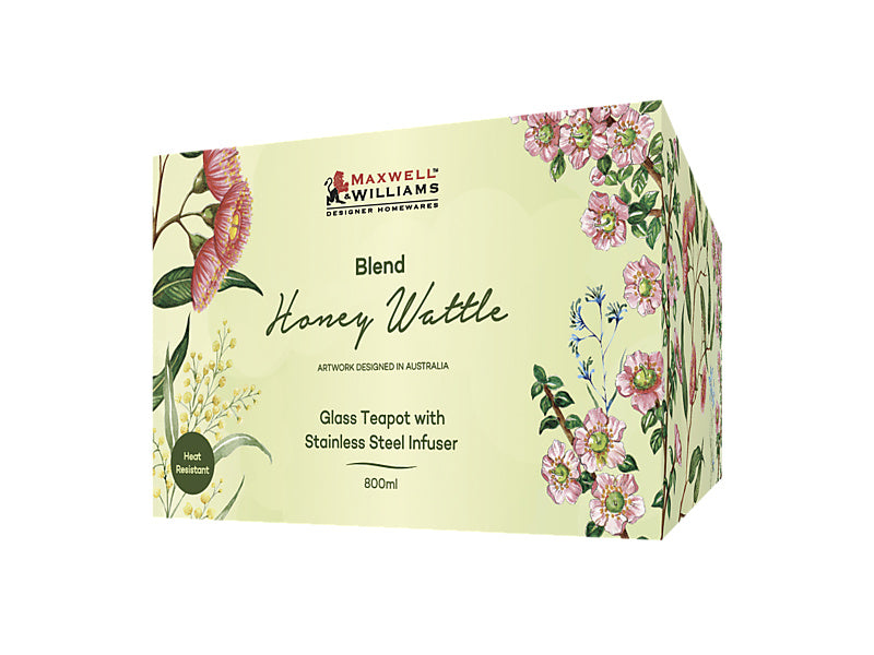 Blend Honey Wattle Teapot With Stainless Steel Infuser Gift Boxed