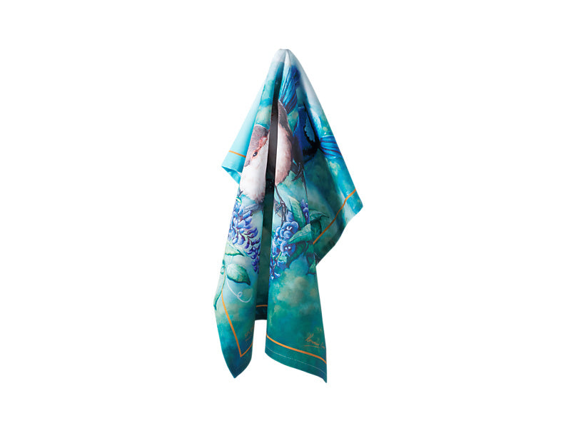 Birds of Australia KC 10yr Anniversary Tea Towel 50x70cm Rose Robin