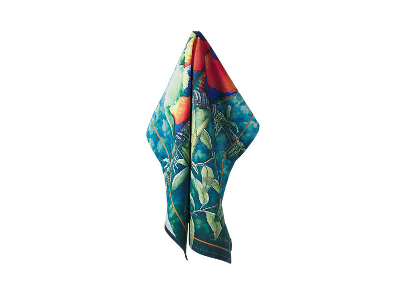 Birds of Australia KC 10yr Anniversary Tea Towel 50x70cm Lorikeet