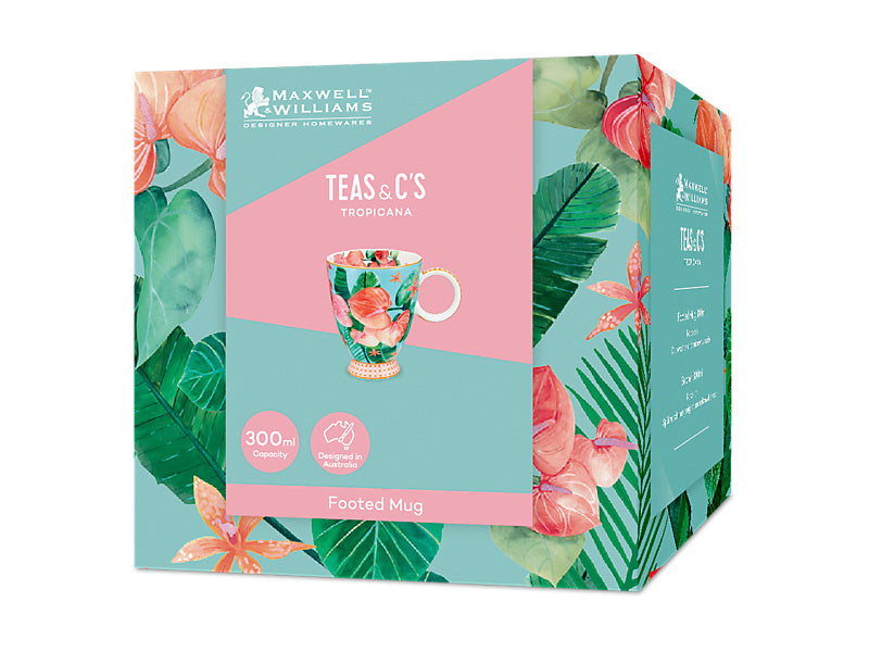Teas & C's Tropicana Footed Mug Gift Boxed