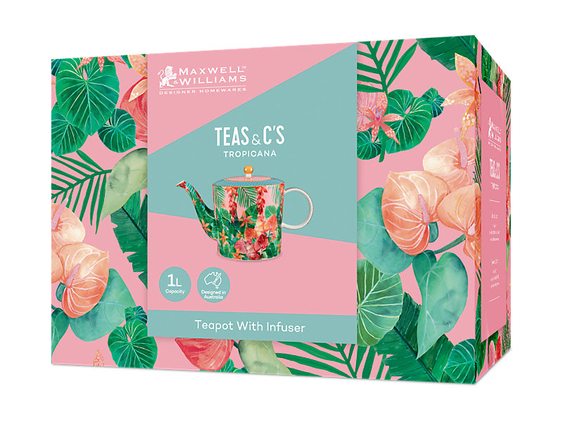 Teas & C's Tropicana Teapot With Infuser Gift Boxed