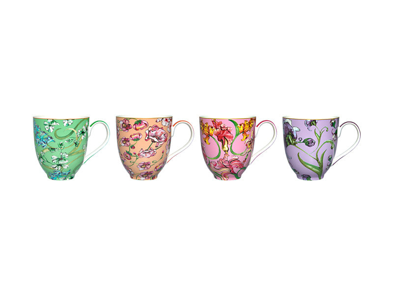 Estelle Michaelides Mystique Coupe Mug Set of 4 Assorted Gift Boxed