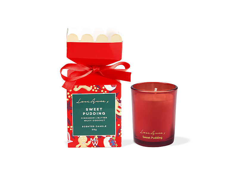 Festive Down Under Fragrance Candle 50g Sweet Pudding Gift Boxed