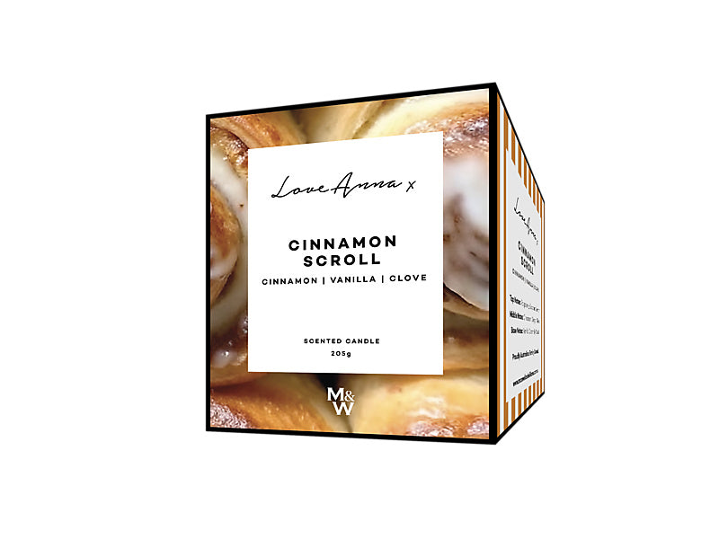 Kitchen Delights Fragrance Candle 205g Cinnamon Scroll Gift Boxed
