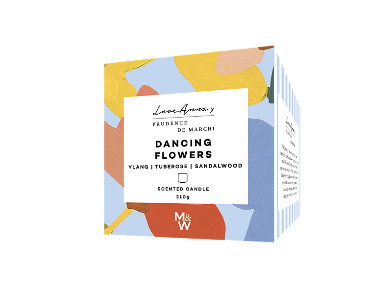 Prudence De Marchi Dancing Flowers Fragrance Candle 310g Gift Boxed