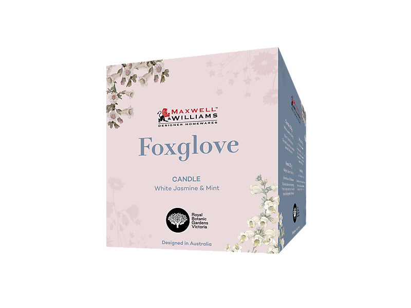 Royal Botanic Gardens Foxglove Fragrance Candle 230g White Jasmine & Mint Gift Boxed