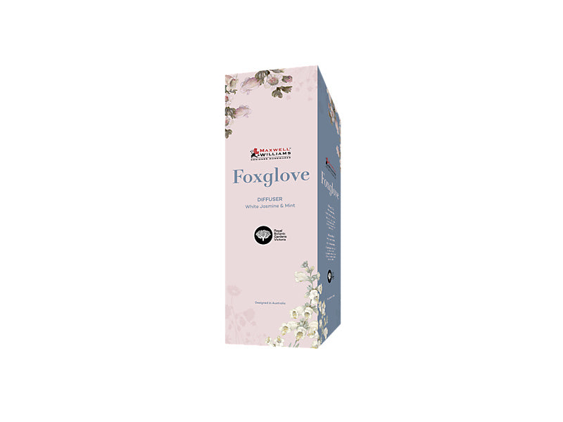 Royal Botanic Gardens Foxglove Diffuser White Jasmine & Mint Gift Boxed