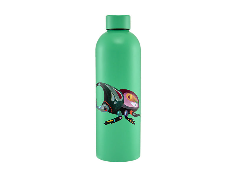 Pete Cromer Garden Party Double Wall Insulated Bottle Rhino Beetle Gift Boxed