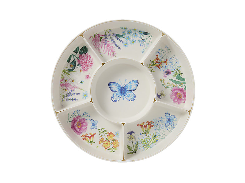 Botanica Melamine 7pc Divided Platter Set Gift Boxed