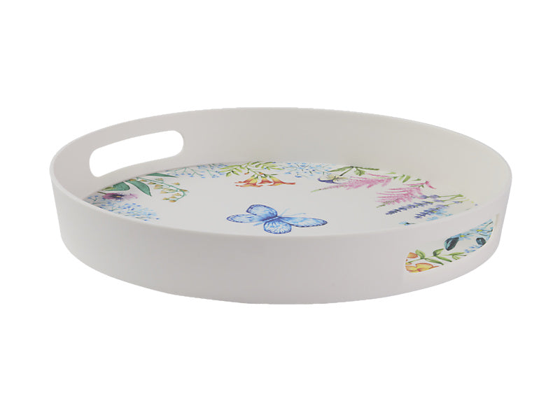 Botanica Melamine Round Serving Tray
