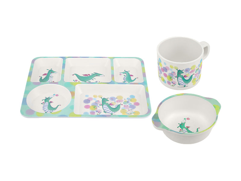 Jedda Robaard Magical Tales Melamine 3pc Dinner Set Dragon Gift Boxed