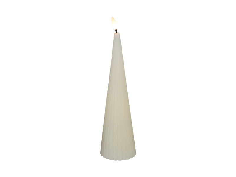 Let's Get Lit Linea LED Cone Wax Candle Soy Gift Boxed