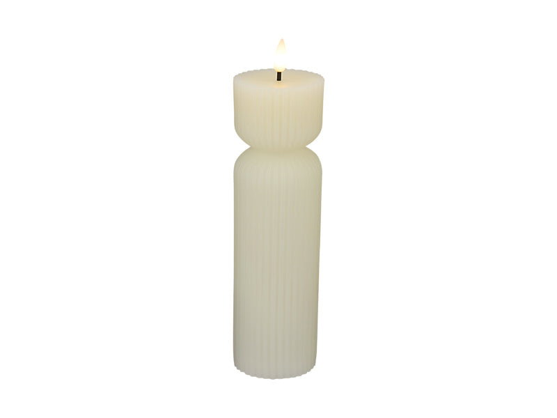 Let's Get Lit Linea LED Sculptural Wax Candle Soy Gift Boxed
