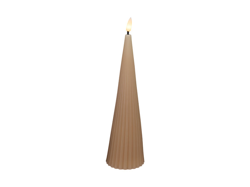 Let's Get Lit Linea LED Cone Wax Candle Gift Boxed