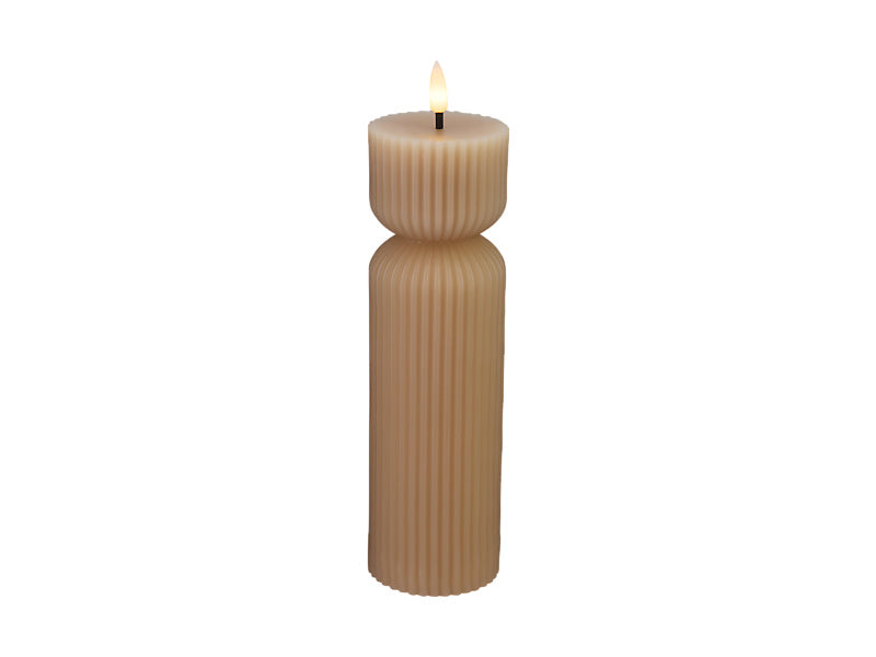 Let's Get Lit Linea LED Sculptural Wax Candle Gift Boxed