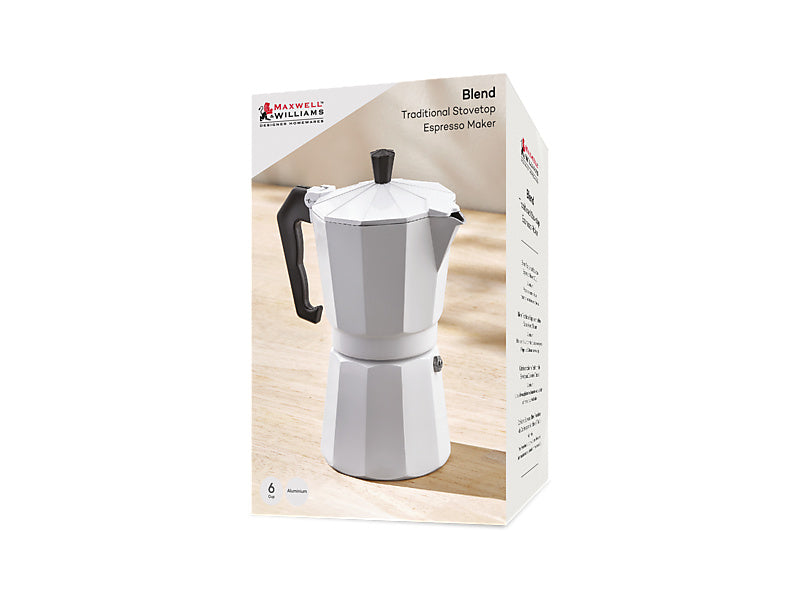 Blend Traditional Stovetop Espresso Maker 6cup Gift Boxed