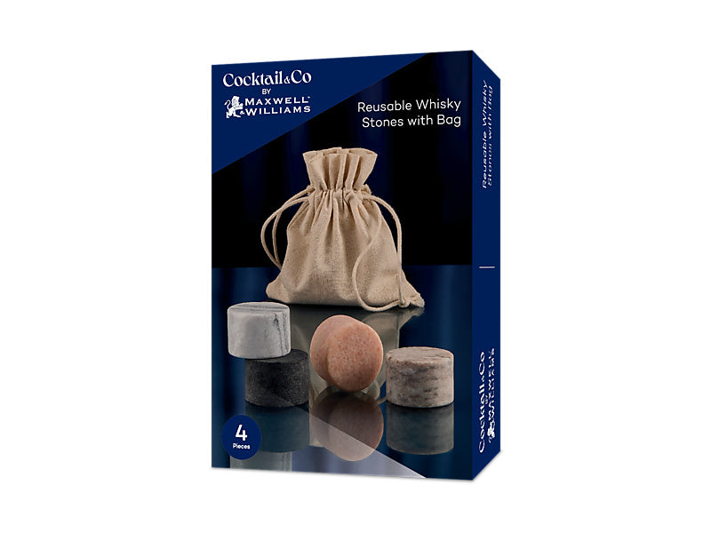 Cocktail & Co Reusable Whisky Stones Set of 4 Gift Boxed