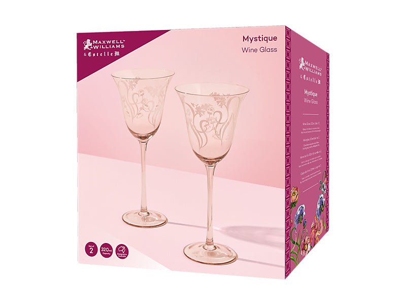 Estelle Michaelides Mystique Wine Glass Set of 2 Gift Boxed